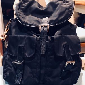 PRADA Vela Vintage Nero Nylon Satchel Bag